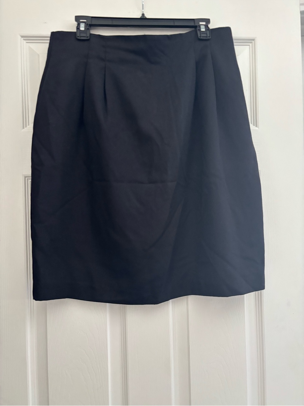 Michele Tailored Black Pencil Skirt